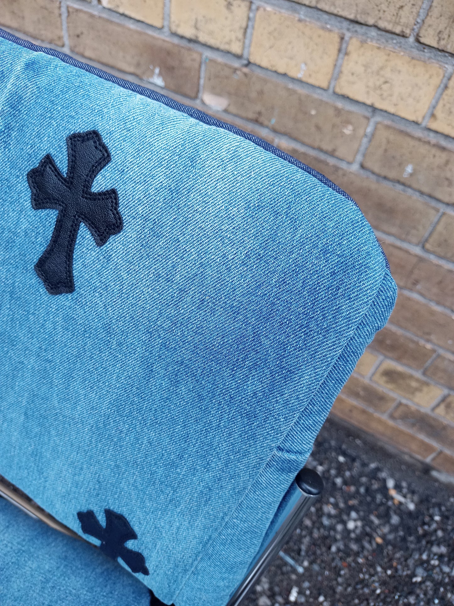 Vintage 8600 Chrome Hearts Upholstered Stack Chair – One of a Kind