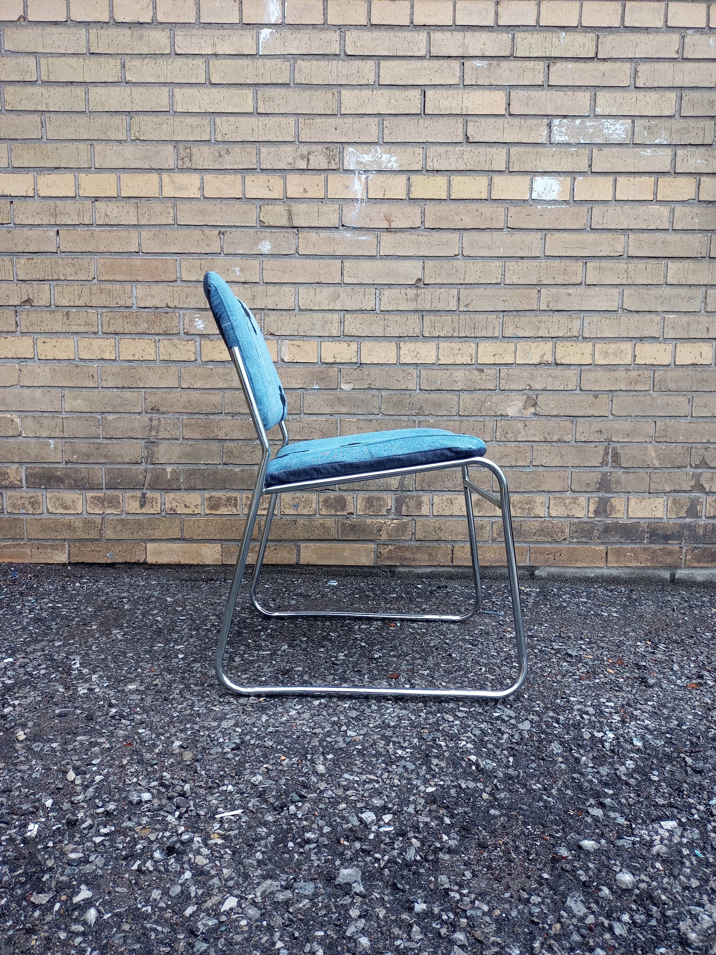 Vintage 8600 Chrome Hearts Upholstered Stack Chair – One of a Kind