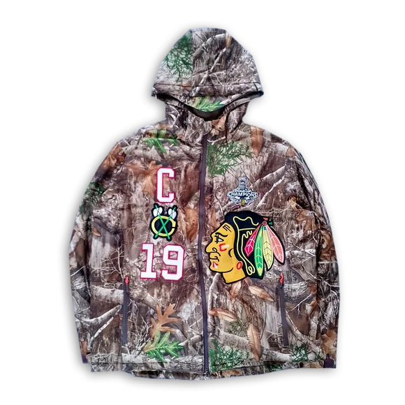🔥 CUSTOM REWORKED JONATHAN TOEWS CAMO NHL JACKET — ONE OF A KIND! 🔥