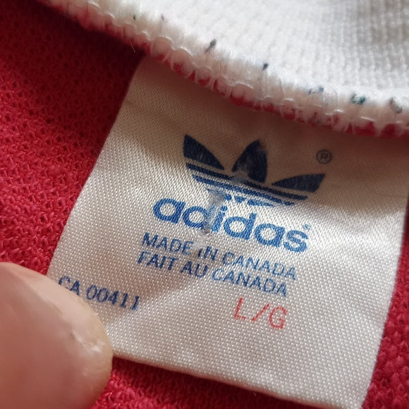 VINTAGE RARE 1980s Adidas Team Canada Soccer Jersey Holliday