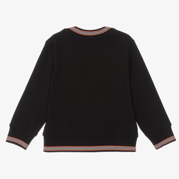 Burberry Girls Black Logo Sweatshirt