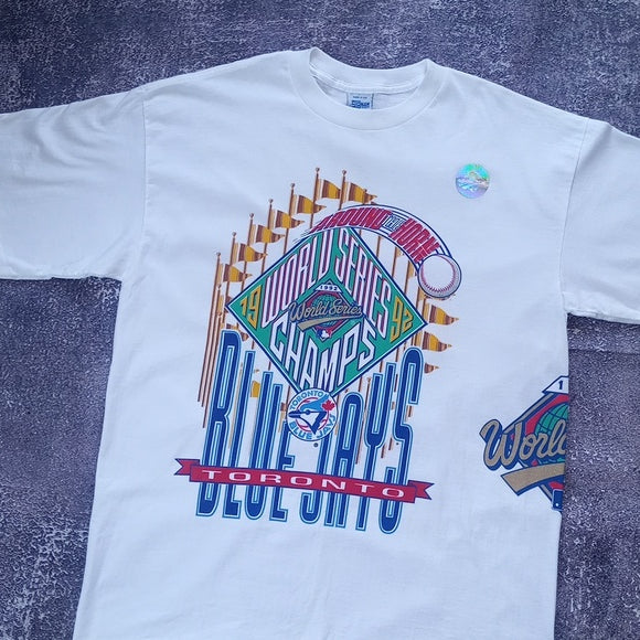 Vintage 1992 SALEM MLB Toronto Blue Jays World Series T-Shirt