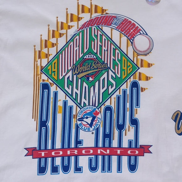 Vintage 1992 SALEM MLB Toronto Blue Jays World Series T-Shirt