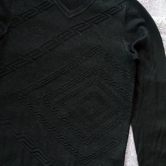 Versace Wool Chain Pattern Shirt/Sweater
