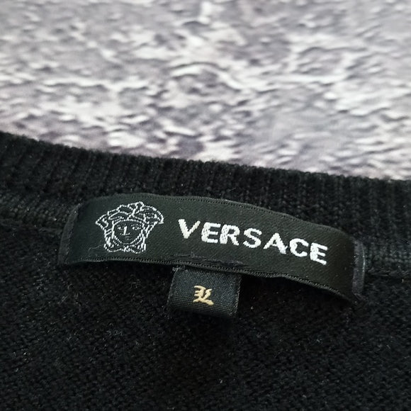 Versace Wool Chain Pattern Shirt/Sweater
