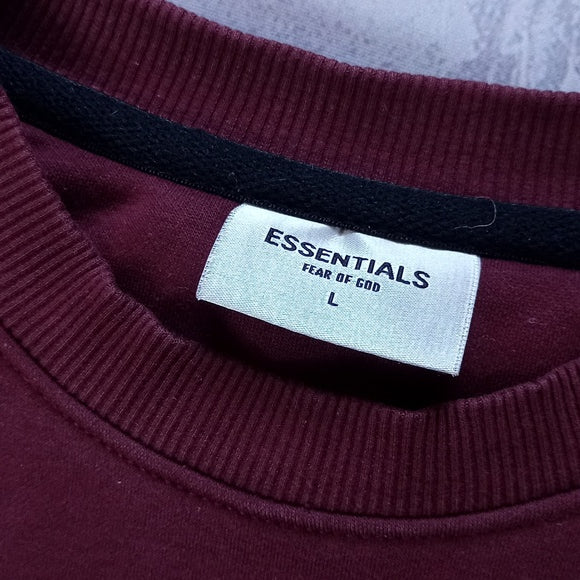 Essentials Fear Of God Sweater Maroon