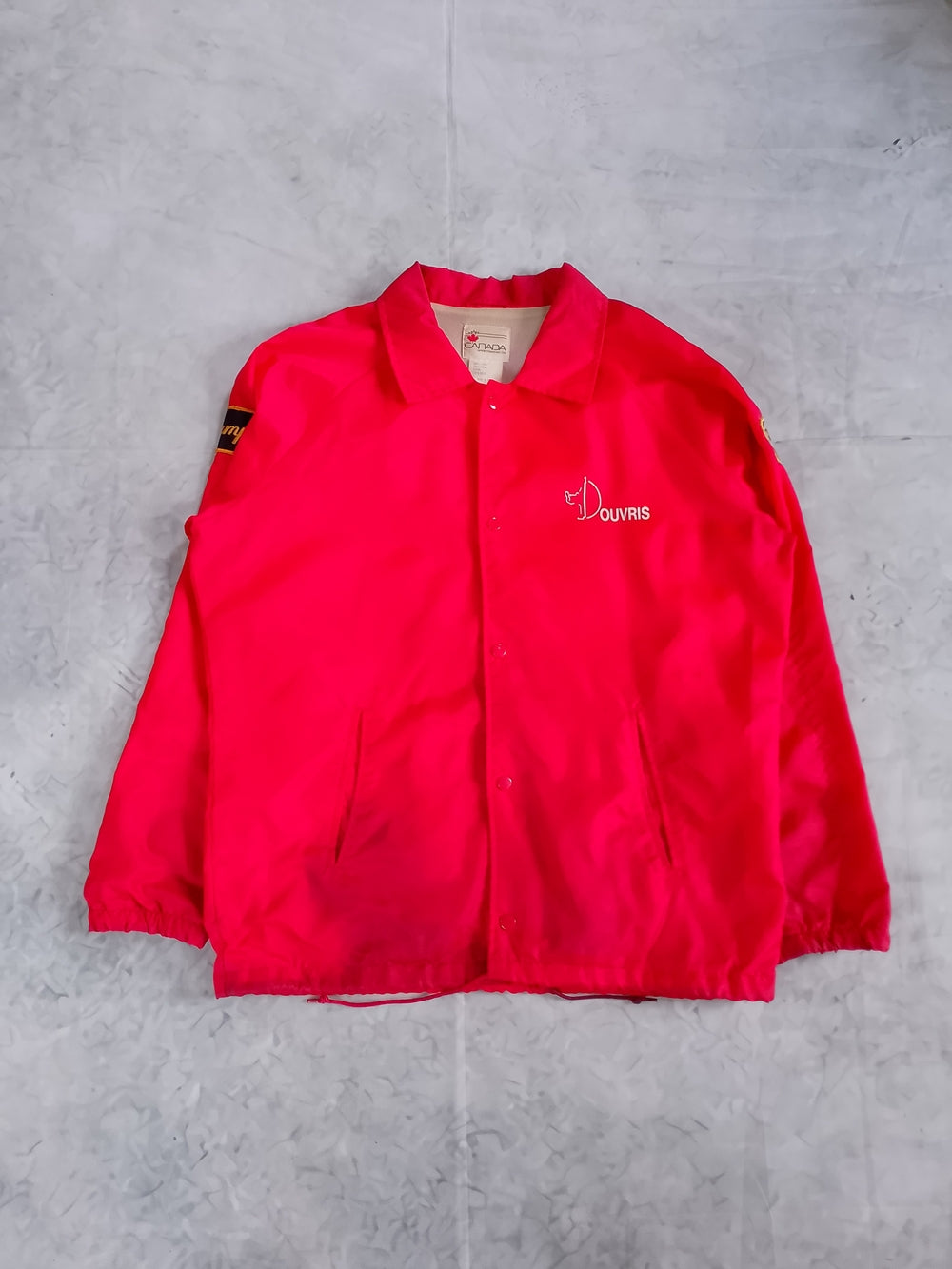Vintage 2002 Douvris Martial Arts THUMP Jacket Kicking Guy