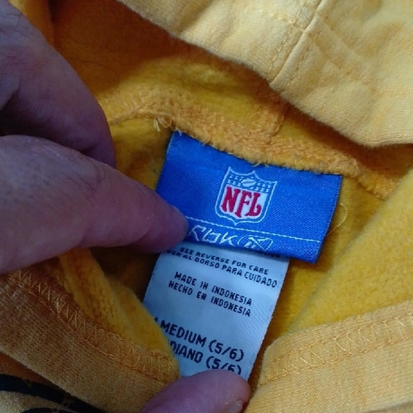 Kids Yellow and Black Steelers Hoodie