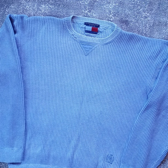 Vintage 90s Tommy Hilfiger Light Purple Crewneck Sweater