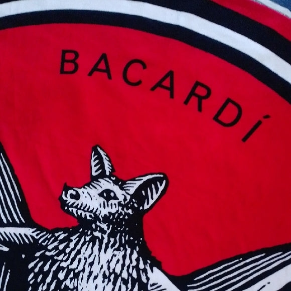 Bacardi Red and Black Bat Tapestry TOWEL PICNIC