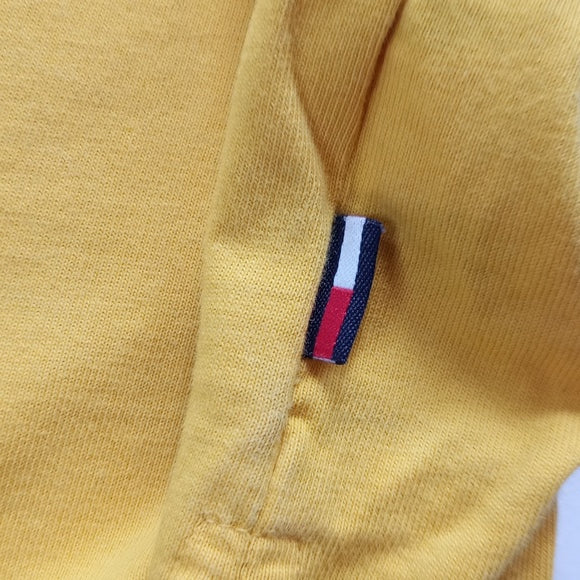 Tommy Hilfiger Denim Patched Big Print Long Sleeve T-Shirt Yellow