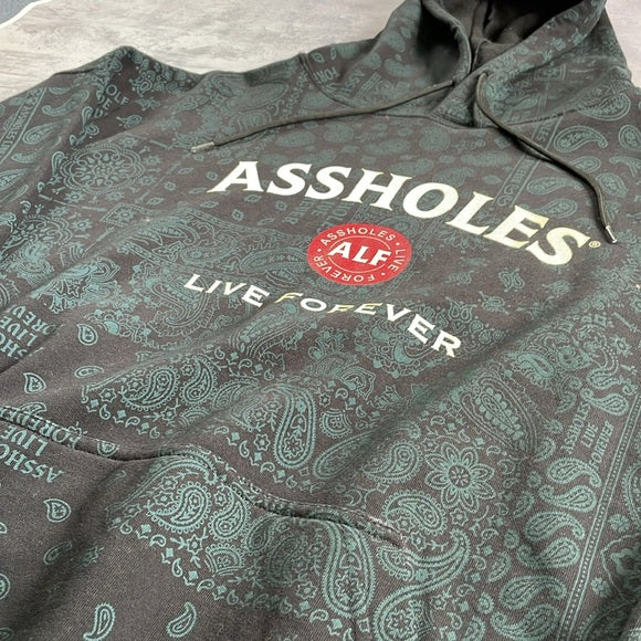 ALF Assholes Live Forever Hoodie Sweater With Bandana Print