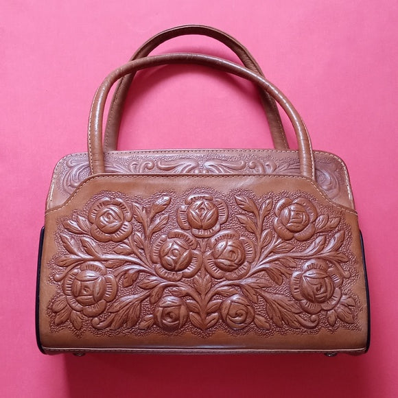 Vintage 1960s MONT ABUR Leather Tooled Purse