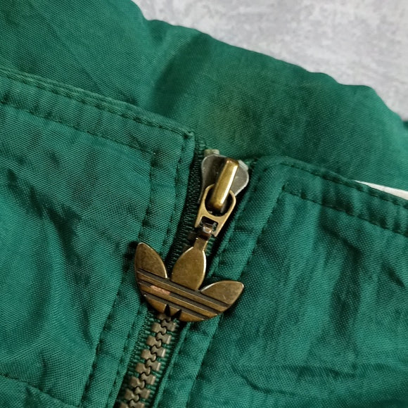 Vintage 90s Adidas Green Long Essential Winter Jacket Unisex