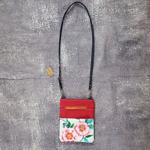 One-of-a-Kind Reworked Vintage Floral Crossbody Bag – Unisex