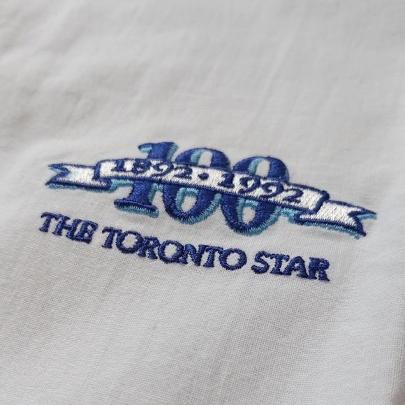 Vintage 1992 Toronto Star 100 Years Turtle Neck Long Sleeve Shirt Accents UNISEX