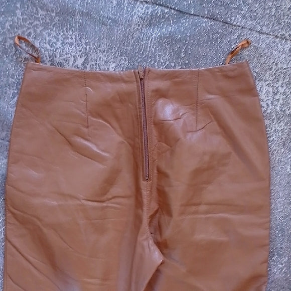 Danier Brown Leather Pants