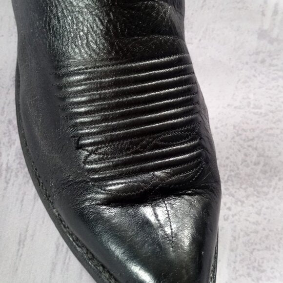 AMPUTEE VINTAGE Lucchese Cowboy Leather Boot RIGHT FOOT L000308 10.5 D 63362