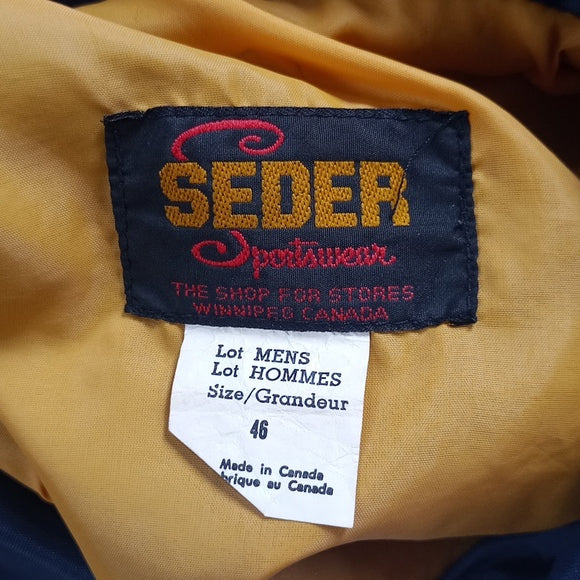 Vintage 80s Polar Bear Yellowknife N.W.T. North Of 60 Seder Sportswear Button-Up