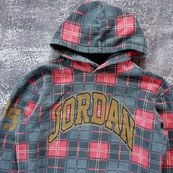 JORDAN Plaid Hoodie Sweater