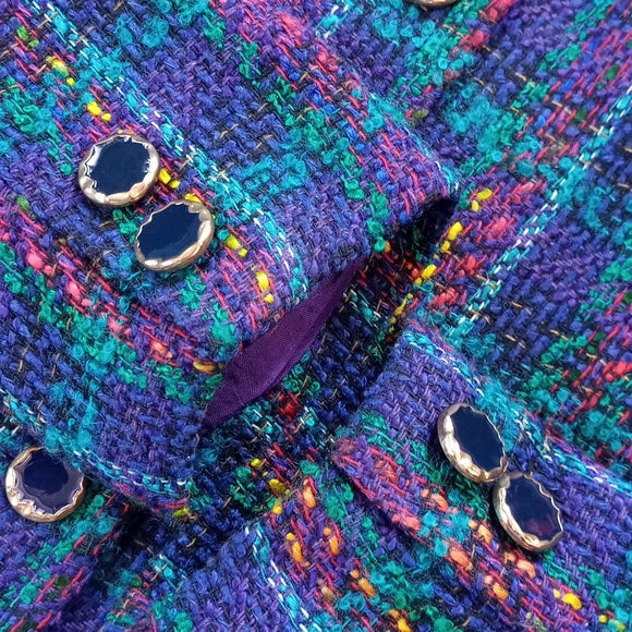 Vintage 90s Wool Funky Work Blazer