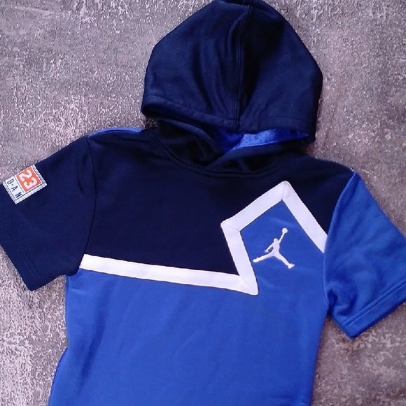 JORDAN Nike Blue Kids Hoodie T-Shirt