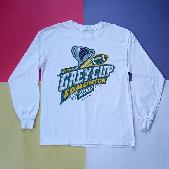 Vintage 2002 PUMA CFL 90th Grey Cup Edmonton Long Sleeve Shirt UNISEX