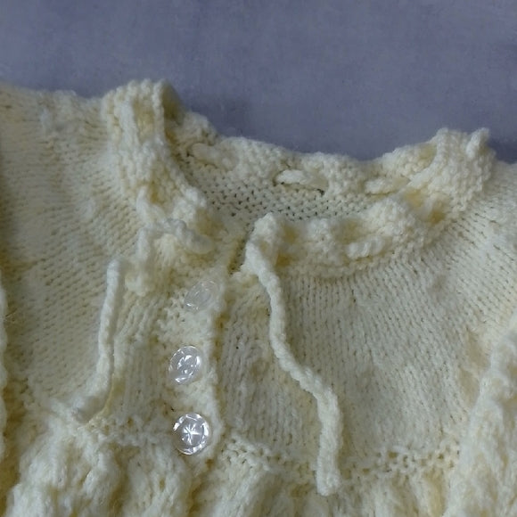 VINTAGE 90s Cozy Knit Baby Cardigan