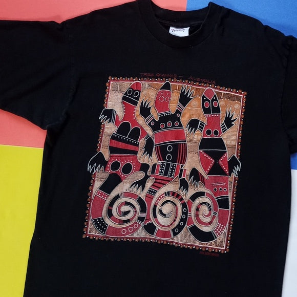 Vintage 90s Tree Goannas Australia Rim Pacific Imports Single Stitch T-Shirt