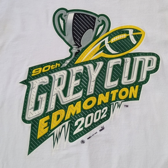Vintage 2002 PUMA CFL 90th Grey Cup Edmonton Long Sleeve Shirt UNISEX