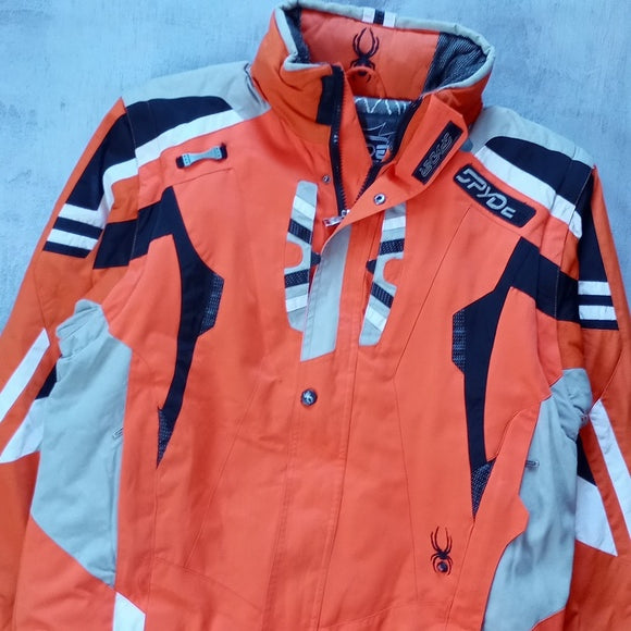 Vintage 90s SPYDER Ski Jacket Orange Entrant Dermizax-EV