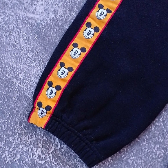 Disney x Forever 21 Mickey Mouse Black Joggers with Orange Trim
