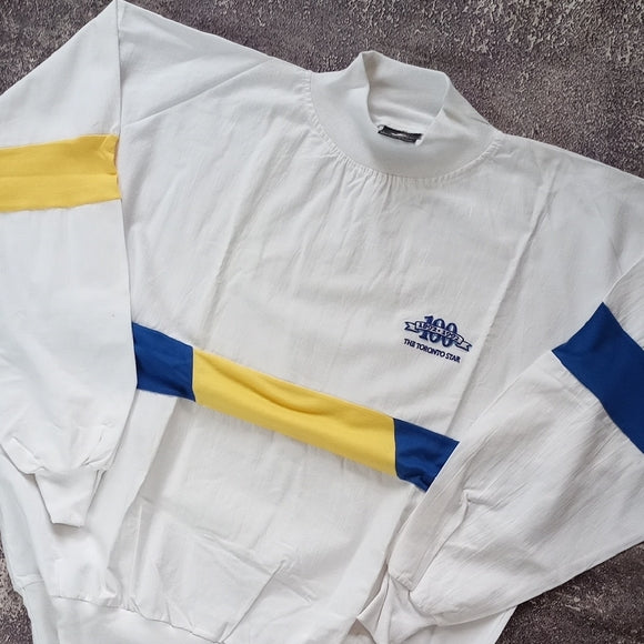 Vintage 1992 Toronto Star 100 Years Turtle Neck Long Sleeve Shirt Accents UNISEX