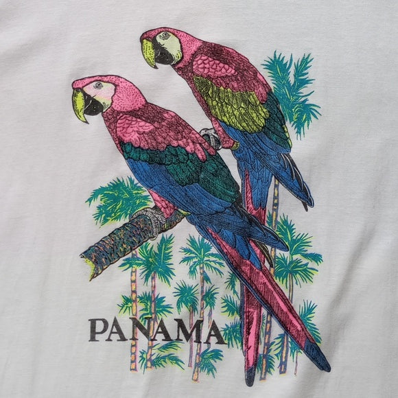 Vintage 90s Panama Parrots Single Stitch Shirt