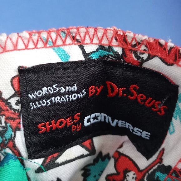 Rare Converse Cat In The Hat Hi Top Dr Seuss Book Thing Shoes UNISEX