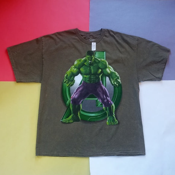 Official Marvel Hulk Avenger Big Print Graphic T-Shirt