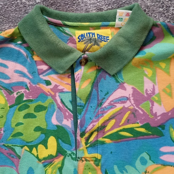 Vintage Floral Funky Pattern South Tree By GANT Polo T-Shirt