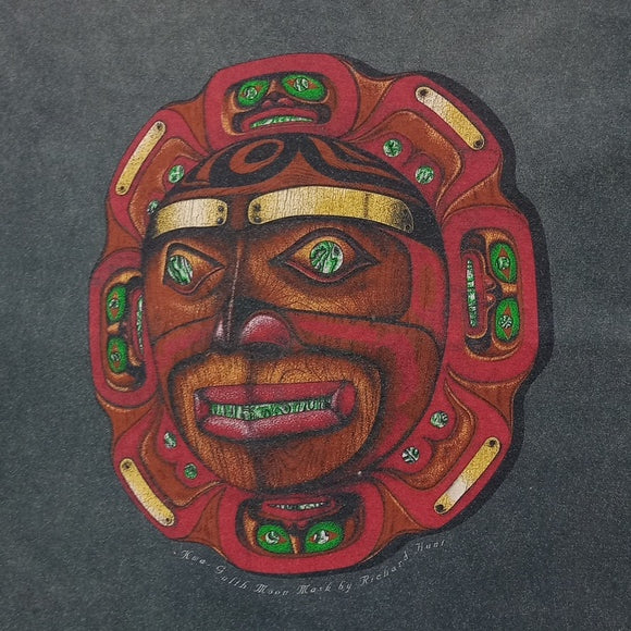 Vintage 90s Kwa Gulth Moon Make By Richard Hunt Single Stitch T-Shirt Unisex