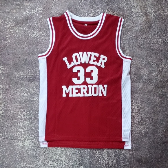 KOBE BRYANT Red Lower Merion High School Basketball Jersey