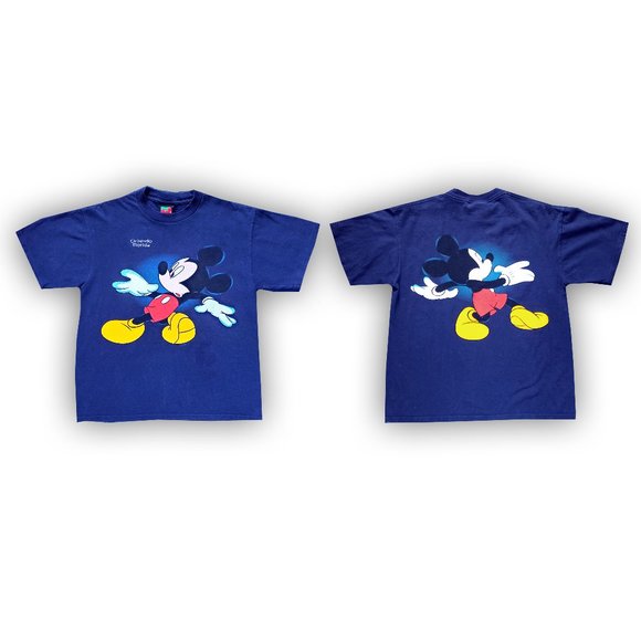 Vintage 80 90's Walt Disney MICKEY Mouse All Over Print Orlando Florida T-Shirt