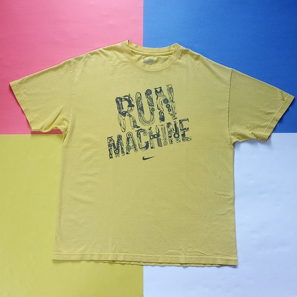 Nike Run Machine Graphic Yellow T-Shirt