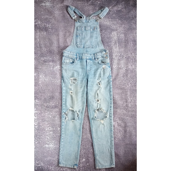 Garage Denim Overalls Ripped Style