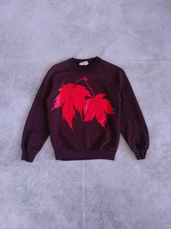Vintage 90s Girl Guides Of Canada X ALFRED SUNG Leaves Logo Crewneck Sweater