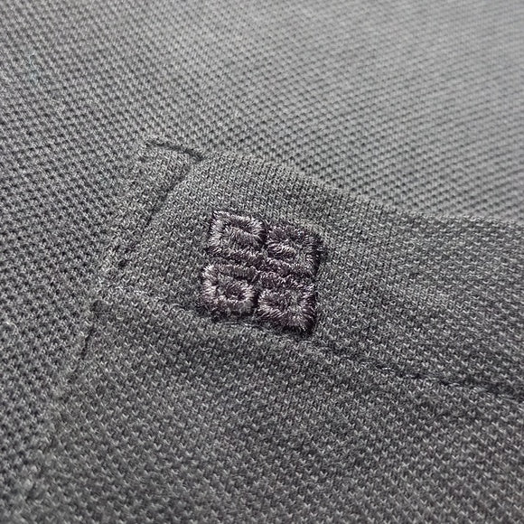Vintage Monsieur Givenchy Shirt Black Polo Unisex