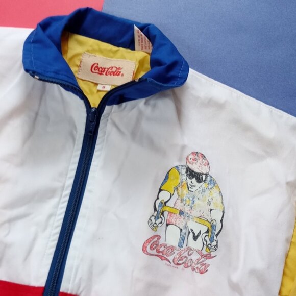 Vintage EXCLUSIVE Kids Coca-Cola Cycling Club PROMO 4-tone Jacket