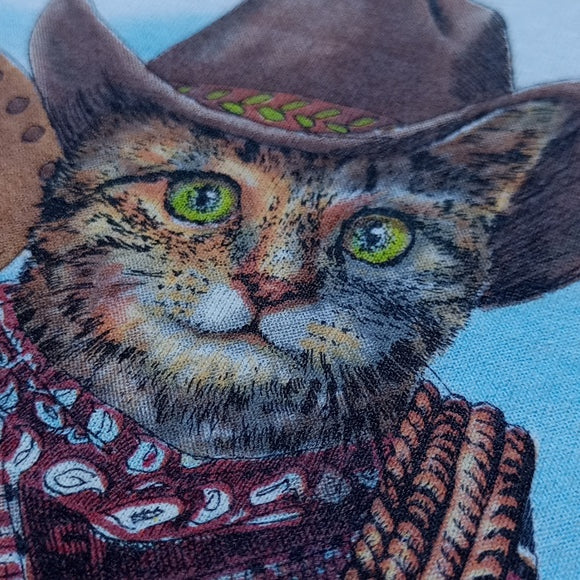 Cowboy Cats Houston Texas Prints Of Tails T-Shirt