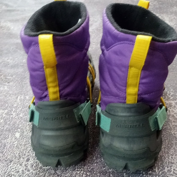 MERRELL CHARCOAL Hydro Moc AT Puff Mid CROC STYLE BOOTS Purple