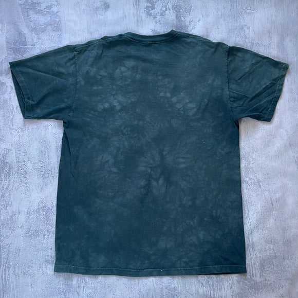 Howling Wolves At Moon the Moutain Tie Dye T-Shirt