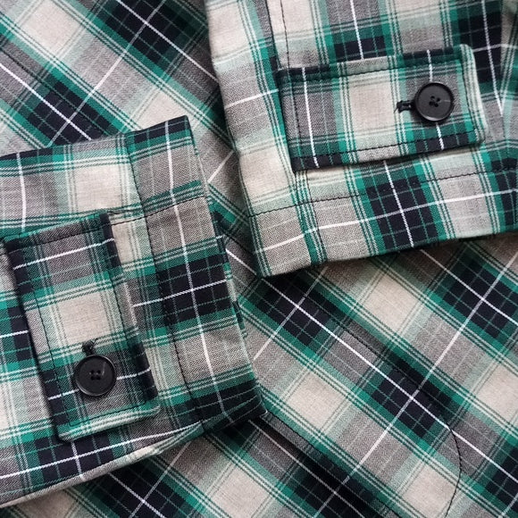 Club Monaco PLAID MAC COAT Button-down Pea Coat