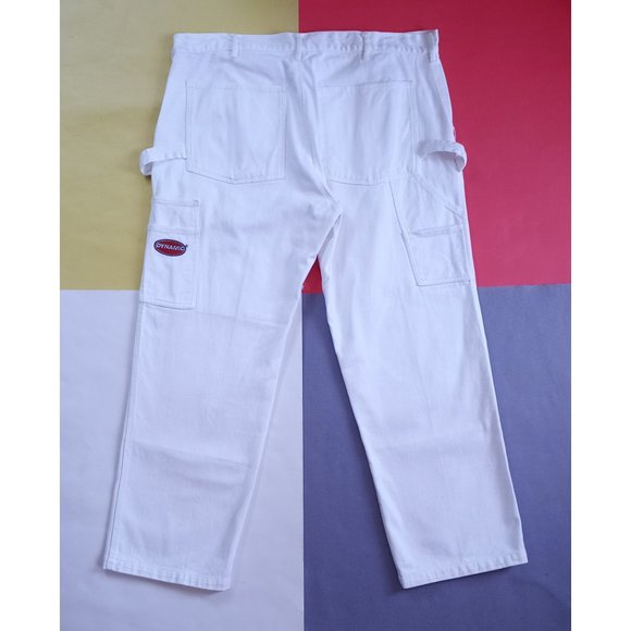 Vintage Dynamic White Hammer Loop Denim Jean UNISEX